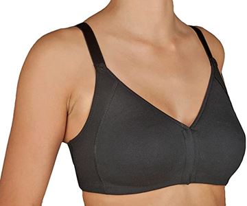 Immagine di NON WIRED FRONT OPENING BLACK COTTON BRA